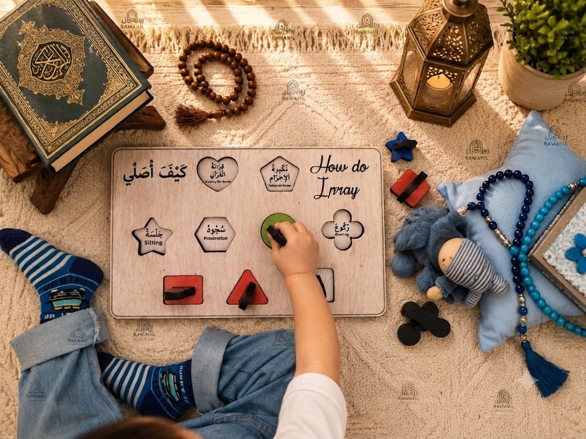 لوحة "كَيْفَ أُصَلِّي"